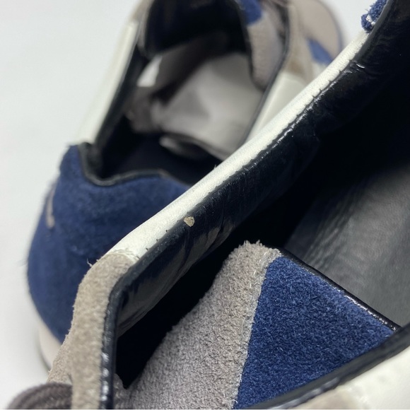 Mens Suede & Leather Sneakers Greca Design - Picture 8 of 16